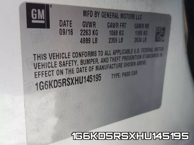1G6KD5RSXHU145195 фото 2