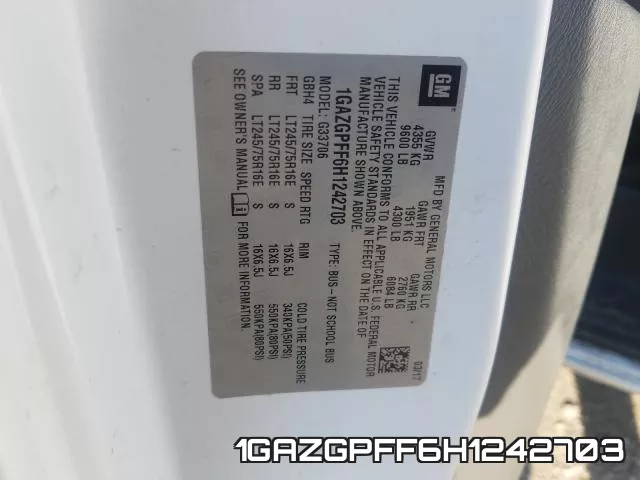 1GAZGPFF6H1242703 фото 2