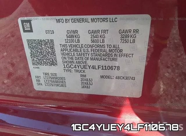 1GC4YUEY4LF110678 фото 10