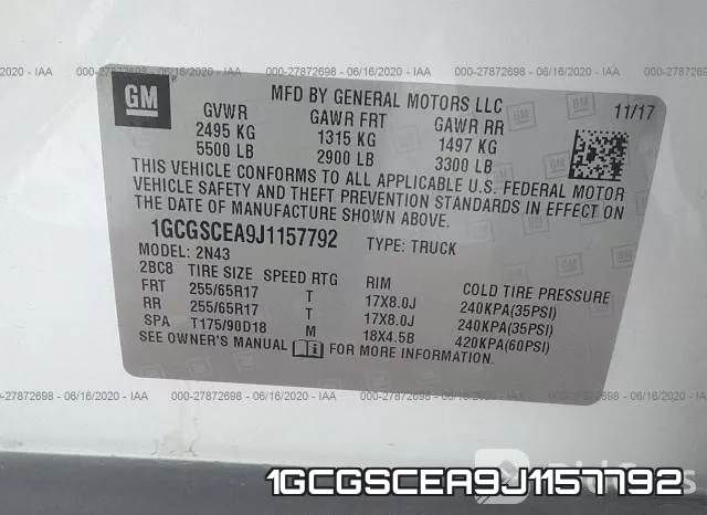 1GCGSCEA9J1157792 фото 10