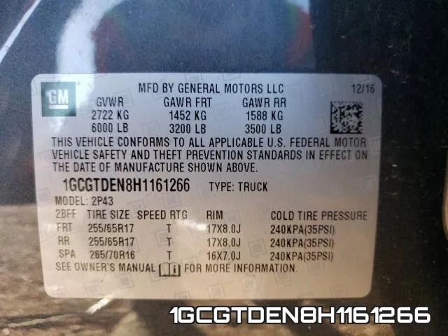 1GCGTDEN8H1161266 фото 2