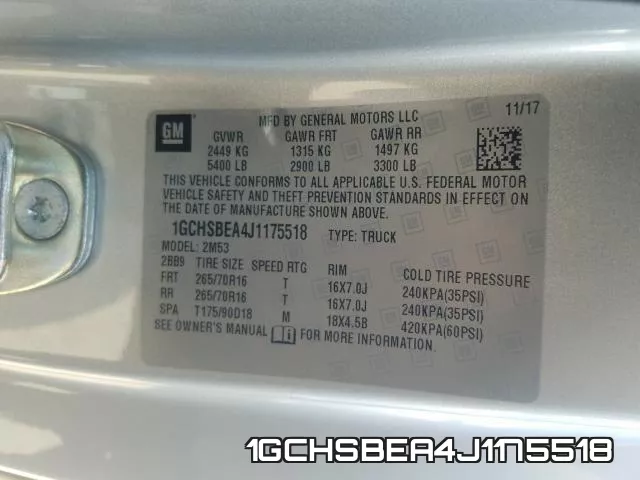1GCHSBEA4J1175518 фото 2