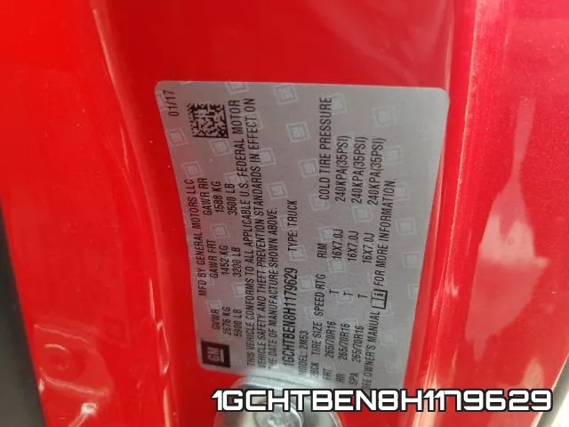1GCHTBEN8H1179629 фото 2
