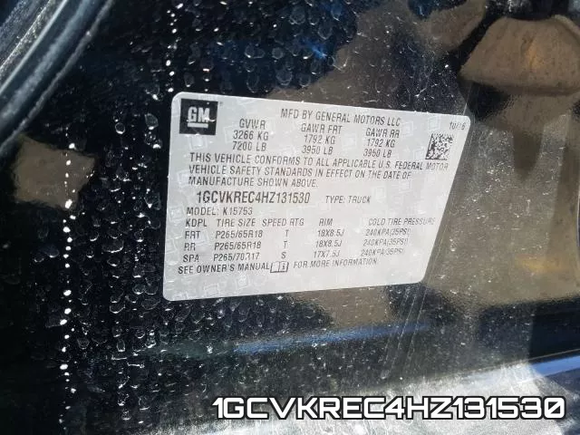 1GCVKREC4HZ131530 фото 2