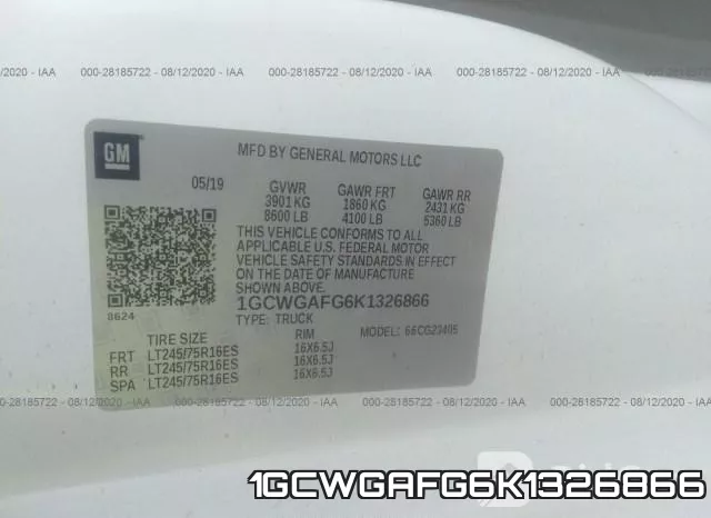 1GCWGAFG6K1326866 фото 10