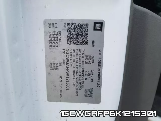 1GCWGAFP6K1215301 фото 2