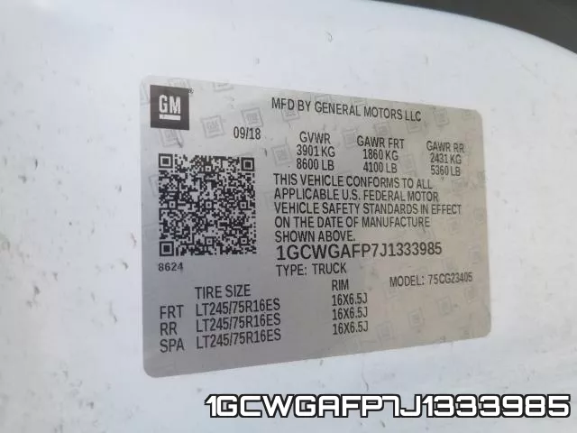 1GCWGAFP7J1333985 фото 2