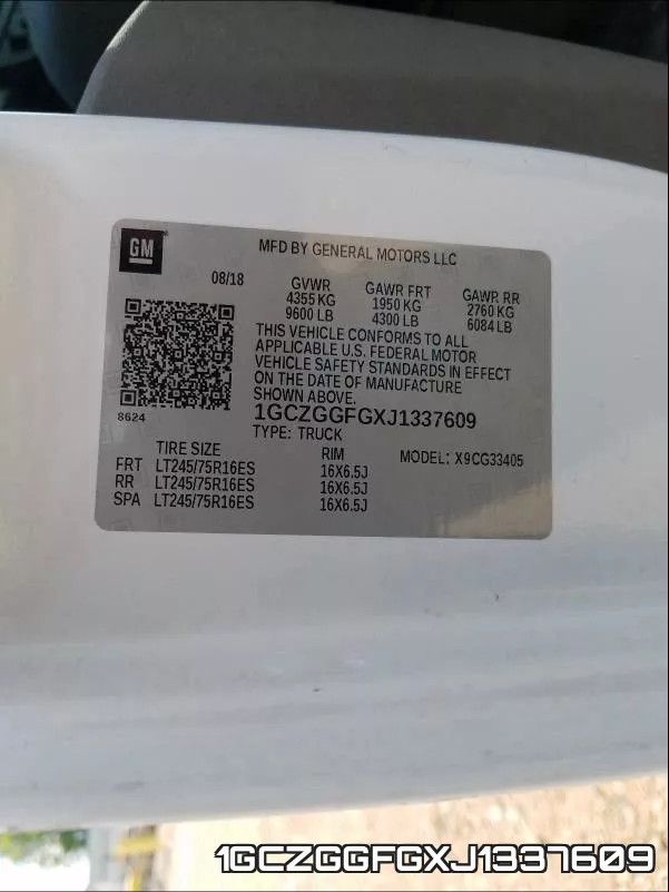 1GCZGGFGXJ1337609 фото 2