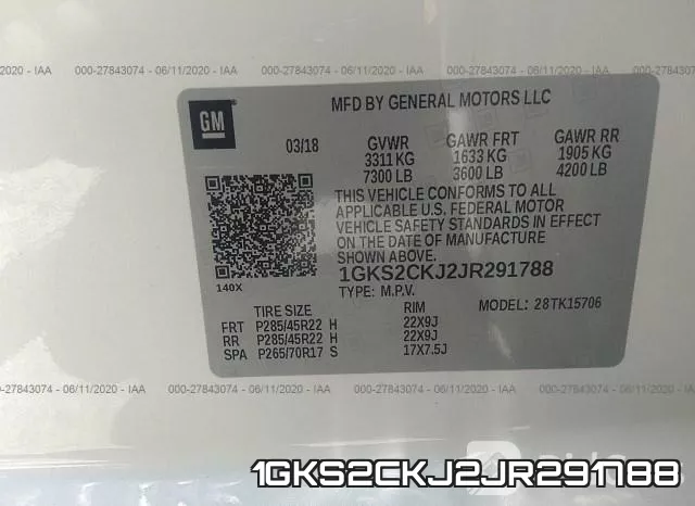 1GKS2CKJ2JR291788 фото 10