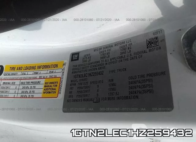 1GTN2LEC1HZ259432 фото 10