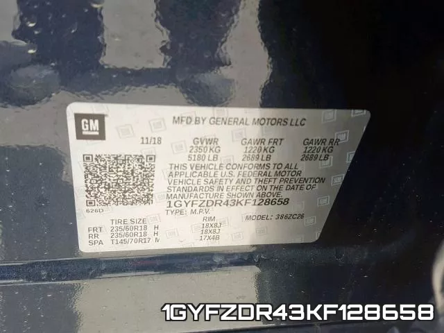 1GYFZDR43KF128658 фото 2