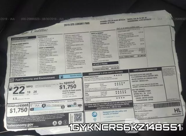 1GYKNCRS6KZ148551 фото 7