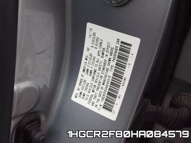 1HGCR2F80HA084579 фото 2