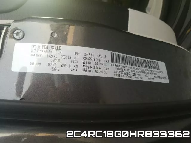 2C4RC1BG0HR833362 фото 2