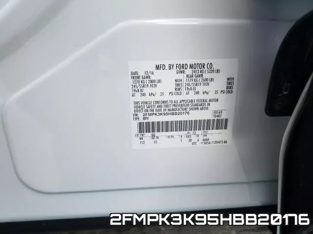 2FMPK3K95HBB20176 фото 2
