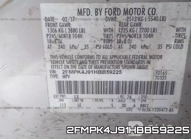 2FMPK4J91HBB59225 фото 10