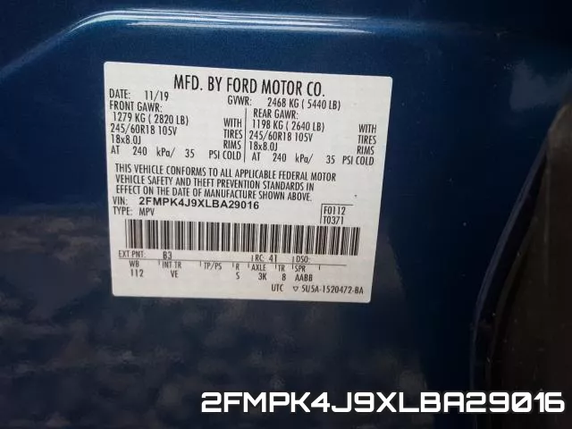 2FMPK4J9XLBA29016 фото 2