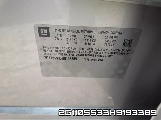 2G1105S33H9193389 фото 2