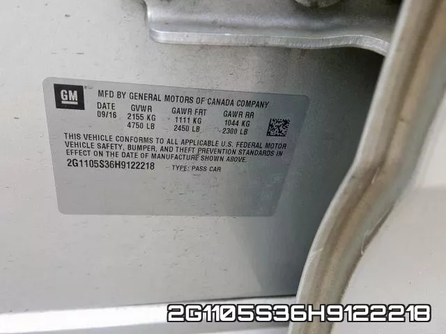 2G1105S36H9122218 фото 2