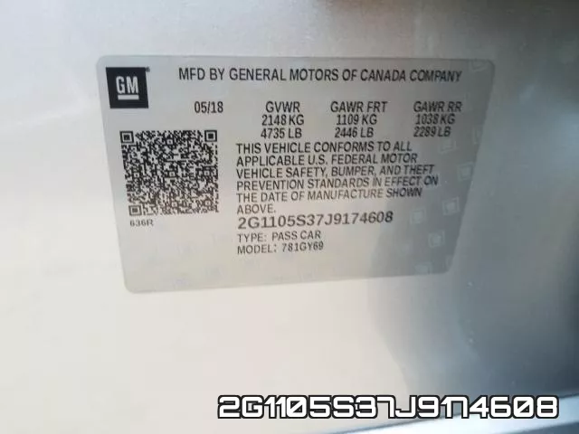 2G1105S37J9174608 фото 2
