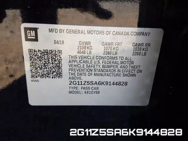 2G11Z5SA6K9144828 фото 2
