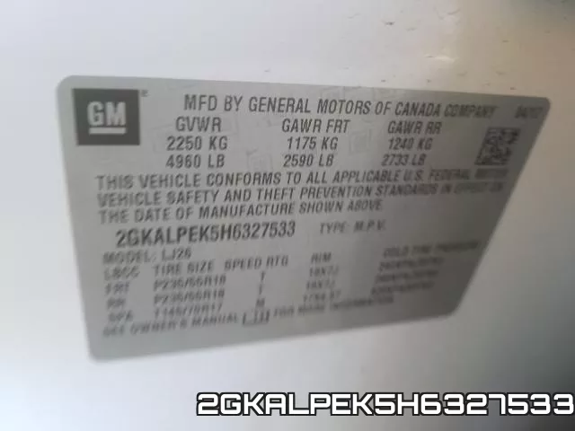 2GKALPEK5H6327533 фото 2