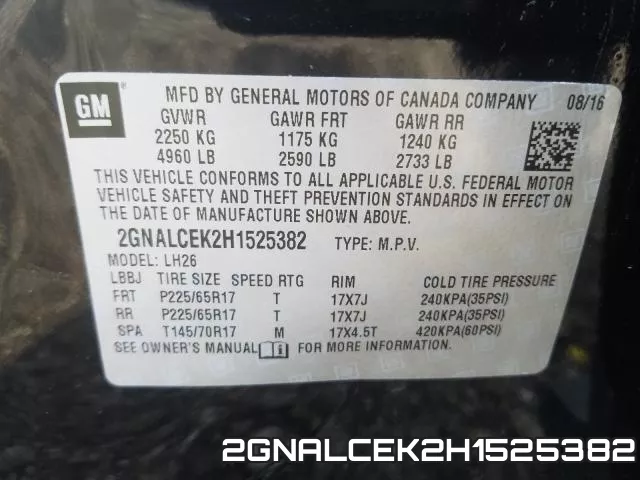 2GNALCEK2H1525382 фото 2