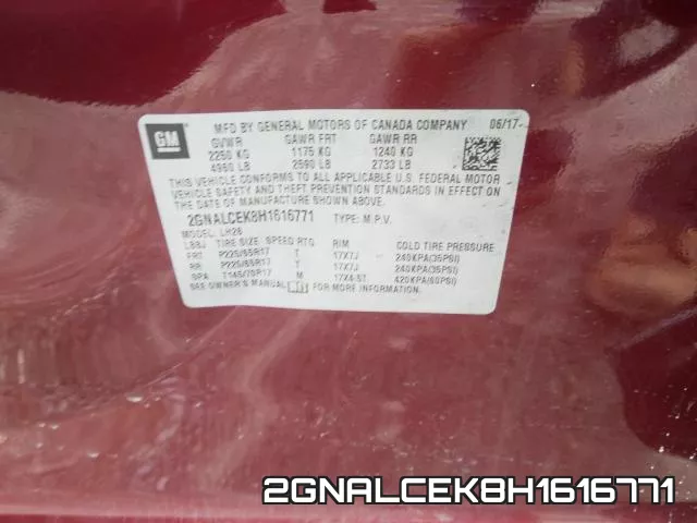2GNALCEK8H1616771 фото 2