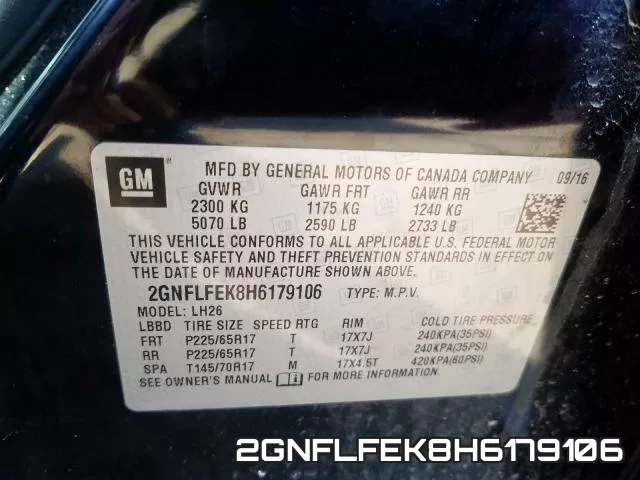 2GNFLFEK8H6179106 фото 2