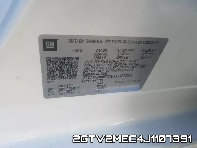 2GTV2MEC4J1107391 фото 2