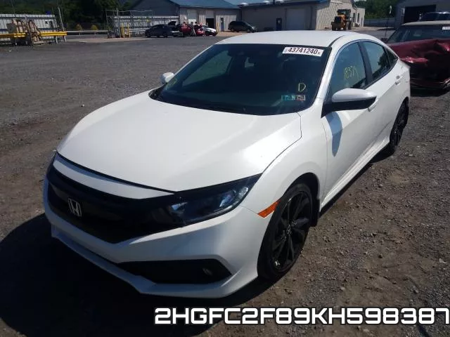 2HGFC2F89KH598387 фото 3
