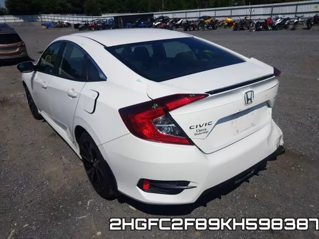 2HGFC2F89KH598387 фото 4