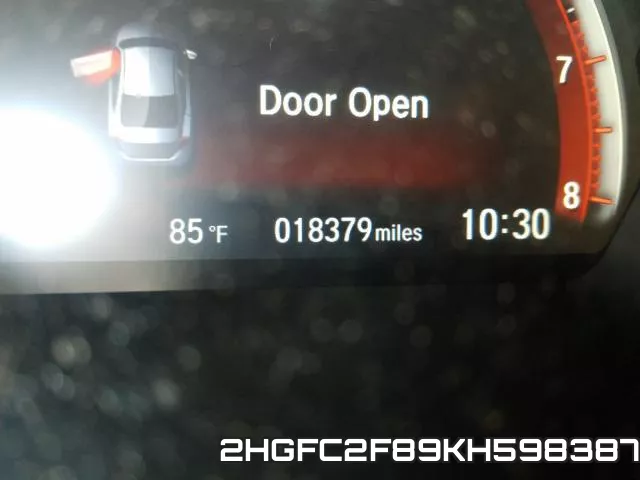 2HGFC2F89KH598387 фото 9