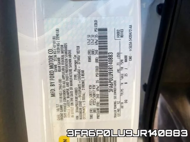 3FA6P0LU9JR140883 фото 2