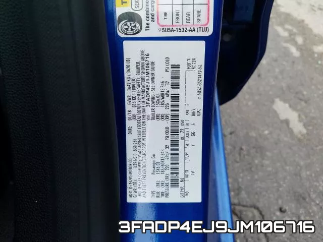 3FADP4EJ9JM106716 фото 2