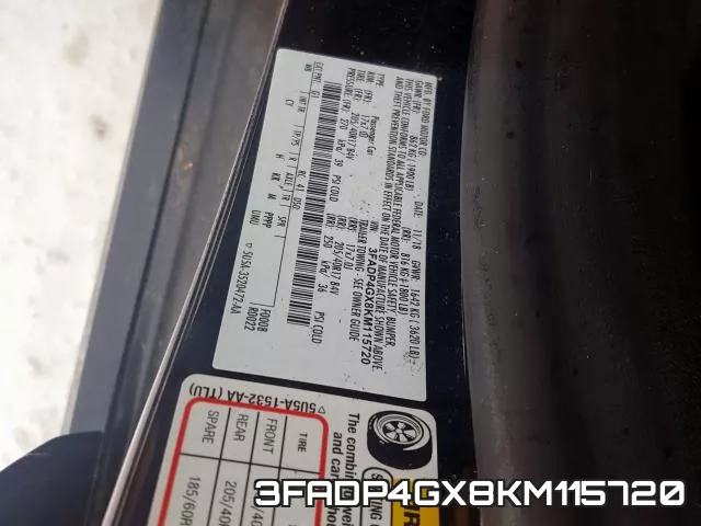 3FADP4GX8KM115720 фото 2