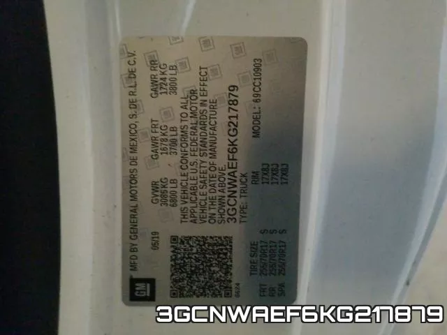 3GCNWAEF6KG217879 фото 2