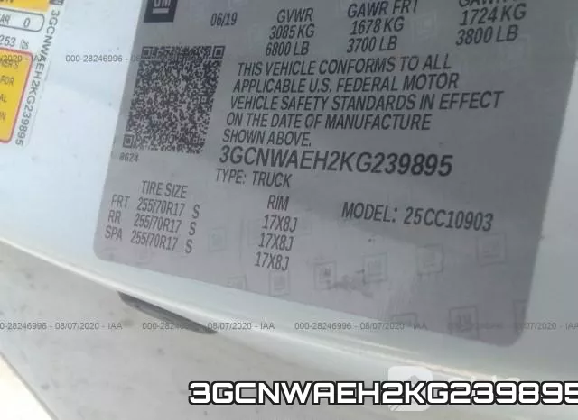 3GCNWAEH2KG239895 фото 10