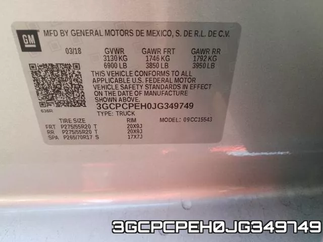 3GCPCPEH0JG349749 фото 2