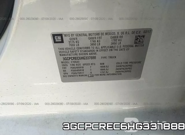 3GCPCREC6HG337888 фото 10