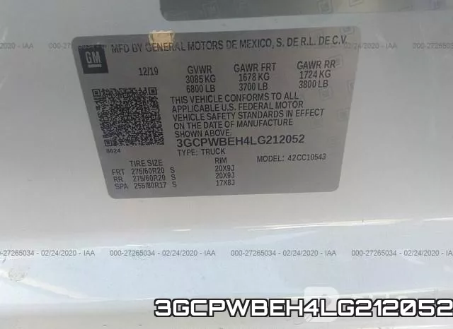 3GCPWBEH4LG212052 фото 10