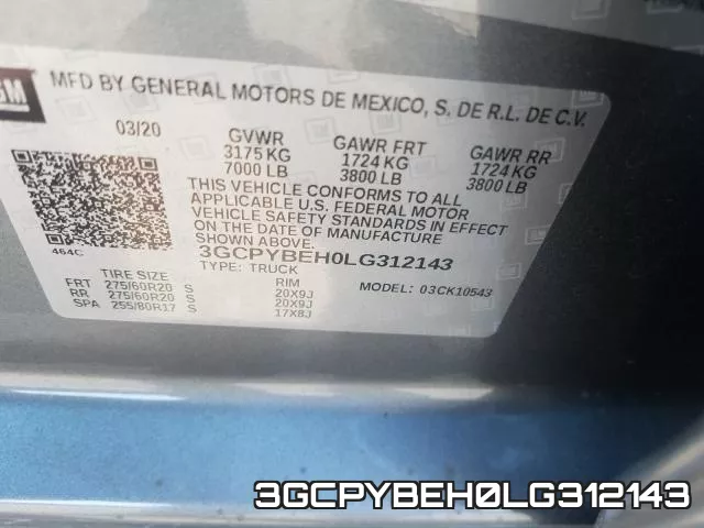 3GCPYBEH0LG312143 фото 2