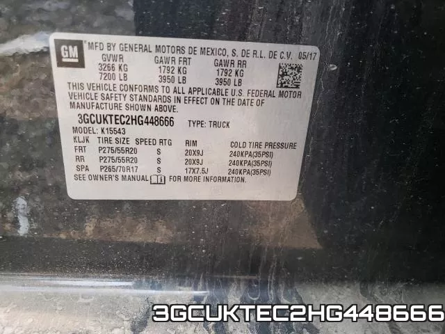 3GCUKTEC2HG448666 фото 2