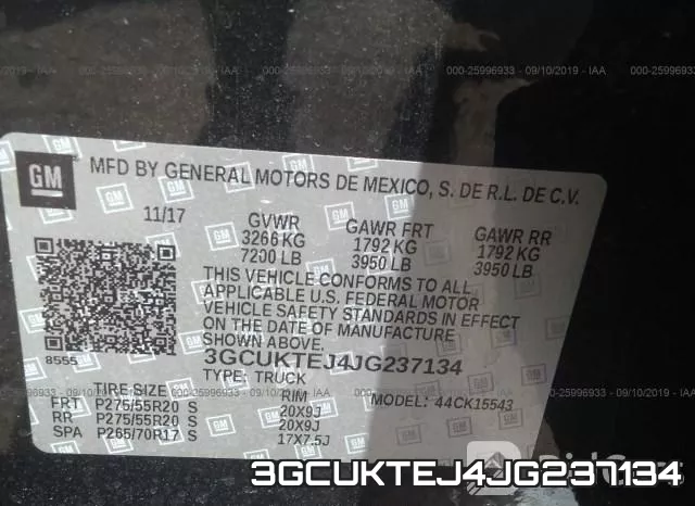 3GCUKTEJ4JG237134 фото 10