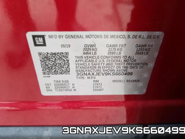 3GNAXJEV9KS660499 фото 2