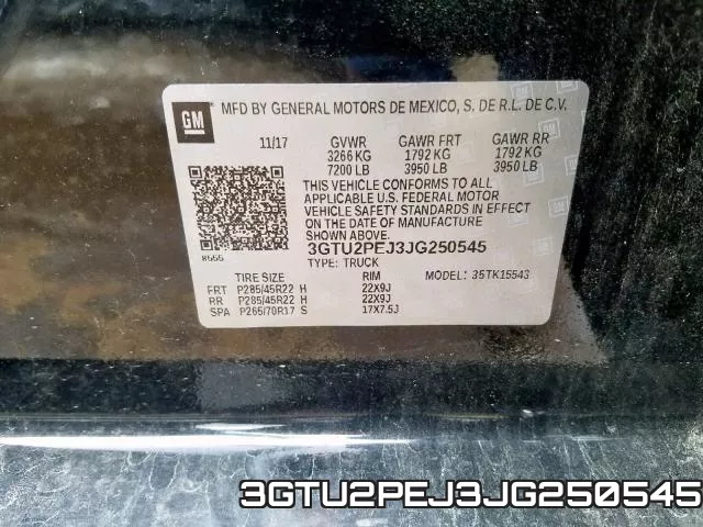 3GTU2PEJ3JG250545 фото 2