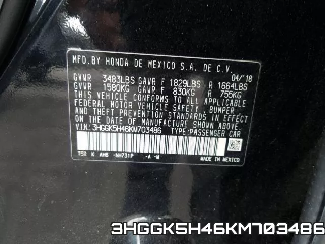 3HGGK5H46KM703486 фото 2