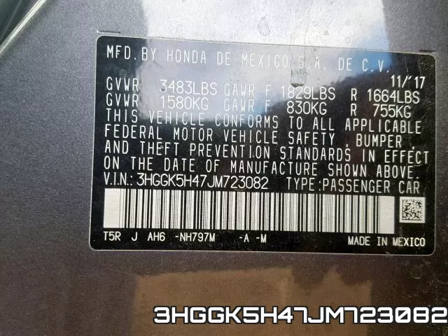 3HGGK5H47JM723082 фото 2
