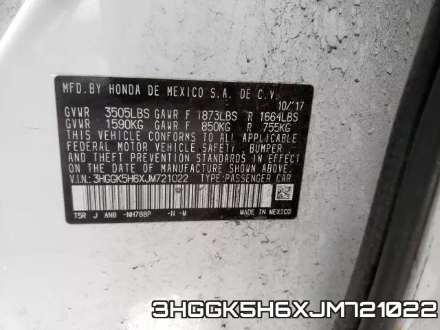 3HGGK5H6XJM721022 фото 2