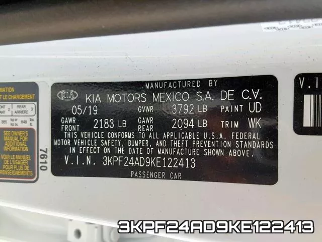 3KPF24AD9KE122413 фото 2